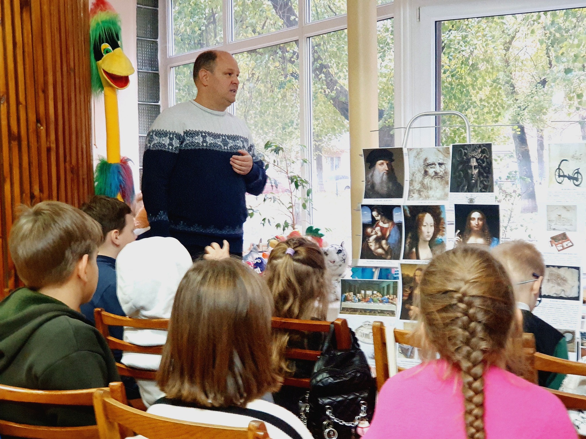 У бібліотеці Обрій відбулося тематичне заняття гуртка інтелектуального розвитку «Я можу!» під назвою «Леонардо да Вінчі – геній на всі часи».