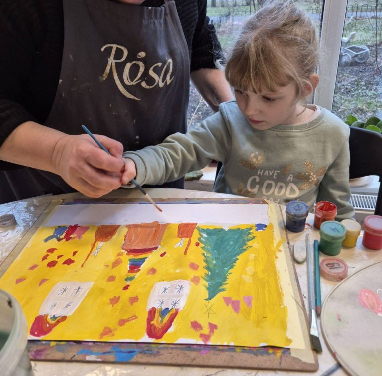 У бібліотеці на Пріорці відбулося яскраве й натхненне заняття з живопису та арттерапії.