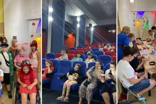 Бібліотека “Сузірʼя” провела у дитячому кінотеатрі “Кадр” творчий майстер-клас для вихованців Центру комплексної реабілітації дітей та молоді з інвалідністю Оболонського району
