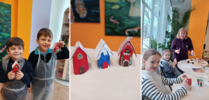 Бібліотека на Пріорці: Сніжні хатинки у сніжну пору